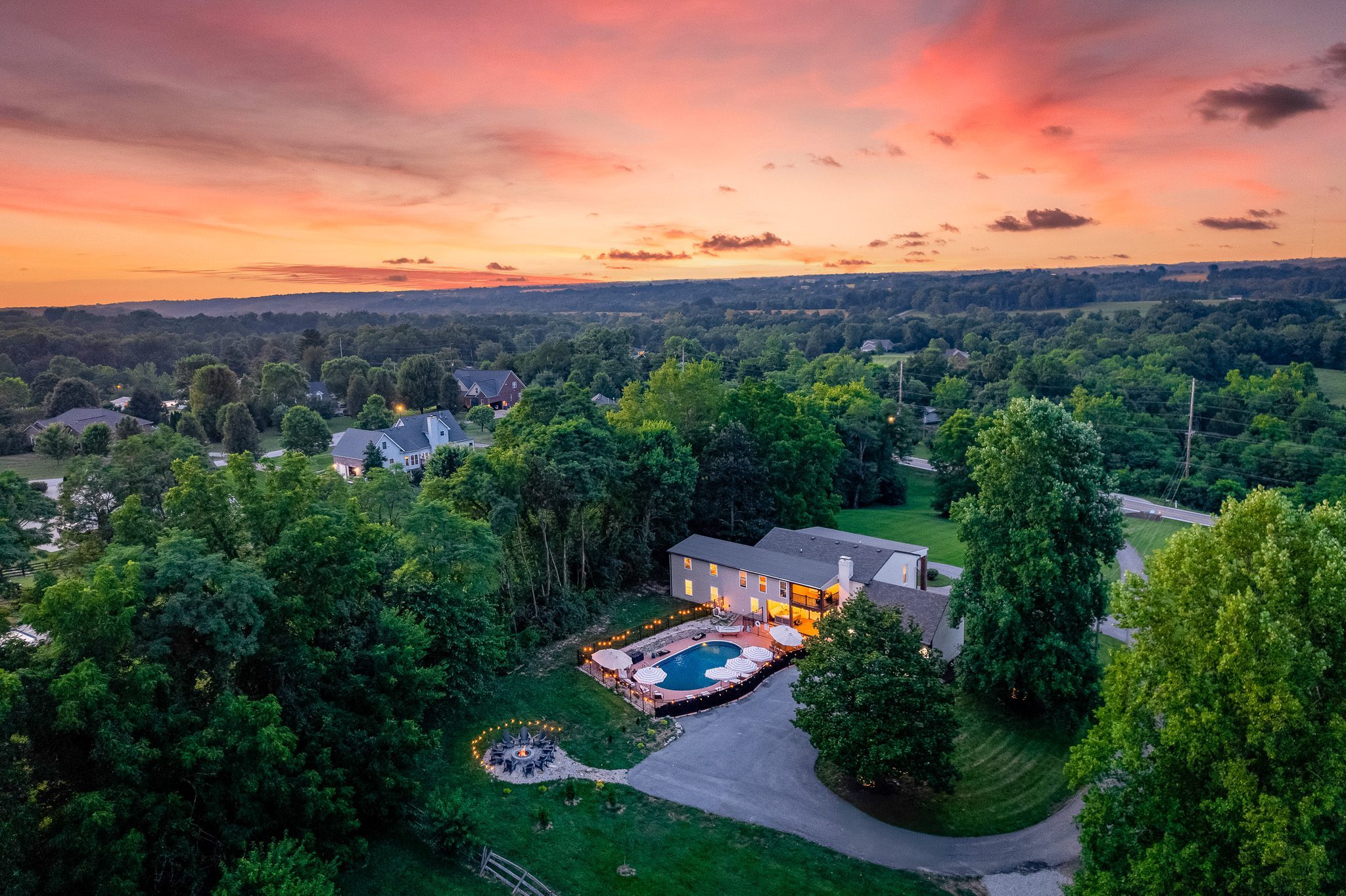 cool drone shot